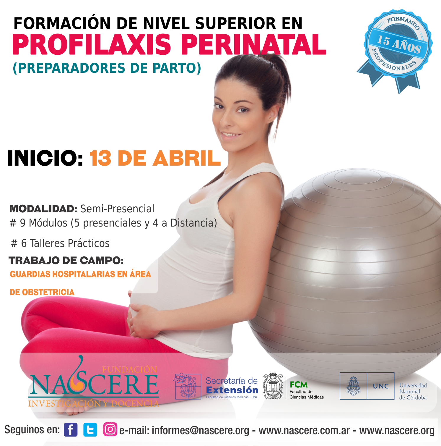 Formación de Nivel Superior en Profilaxis Perinatal (Preparadores al Parto)