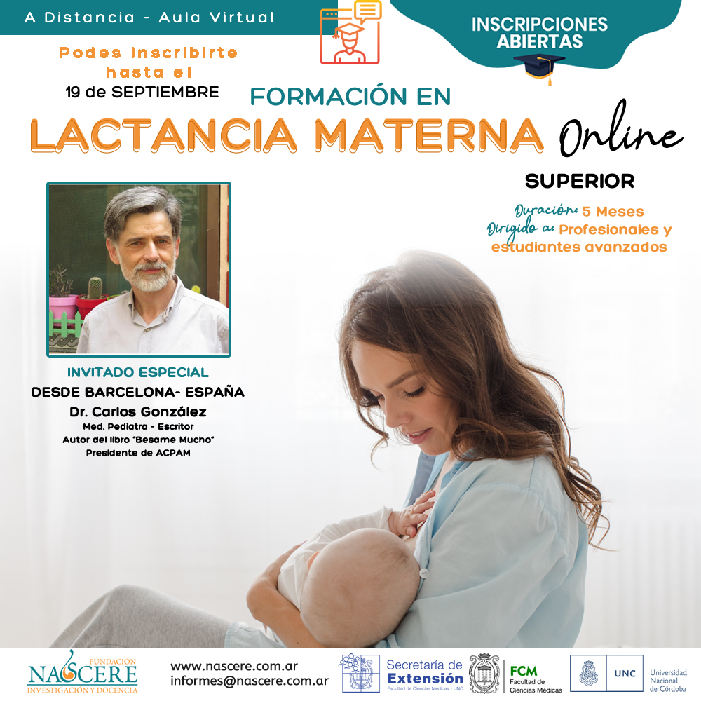 Formación en Lactancia Materna - Invitado especial Dr. Carlos González desde Barcelona España