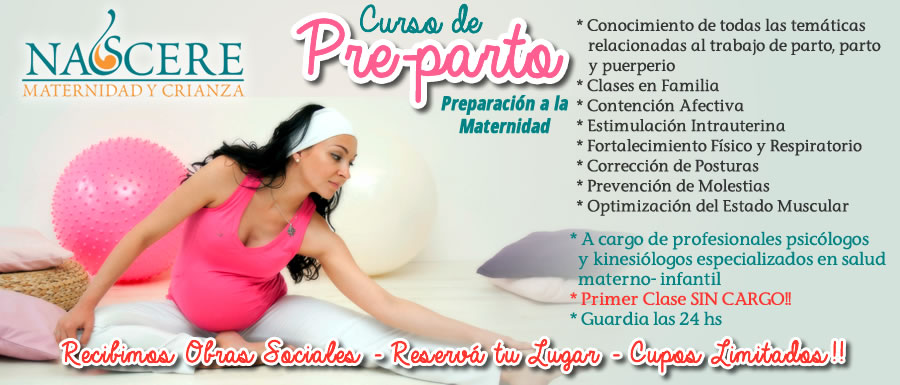 curso preparto gimnasia preparto