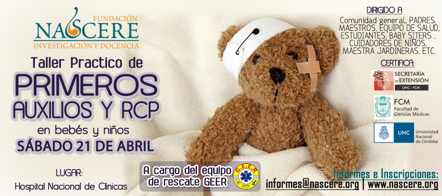 Taller Práctico de RCP y Primeros Auxilios en bebés y niños