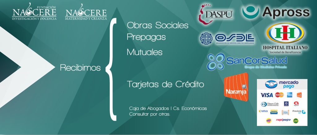 tarjetas de crédito y obras sociales para el curso preparto